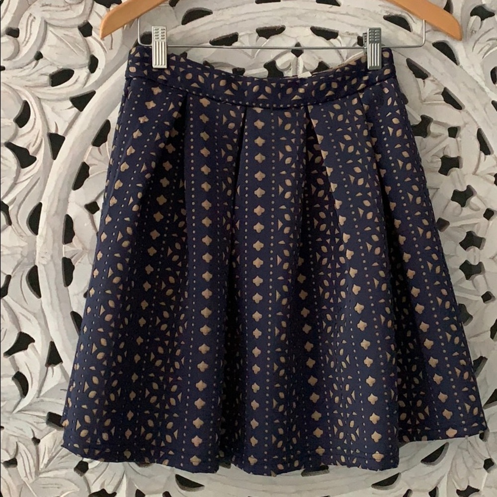 NWT Blue Rain From Francesca’s Skirt